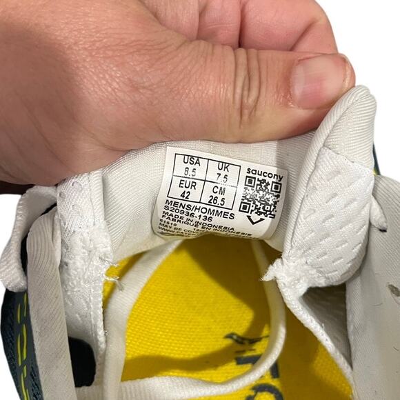 Saucony Men's Guide 17 WMNS Dusk / Canary Size 8.5 - Picture 7 of 8